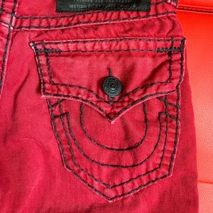 Red True Religion Jeans